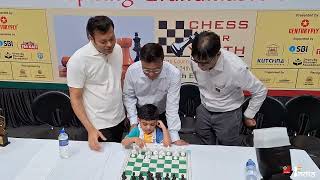 3 years and almost 4 months old Anish Sarkar vs 3 Grandmasters