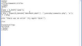 PHP Tutorial : Making a comment system without SQL.