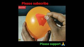 balloon experiment || how to make balloon experiment      #shorts #youtubeshorts #viral #tranding