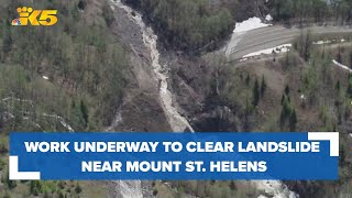 Work underway to clear ‘catastrophic’ landslide near Mount St. Helens