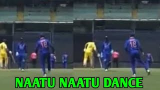 Virat Kohli NAATU NAATU Dance | Virat Kohli doing Naatu Naatu Dance Step - IND vs AUS ODI #cricket