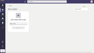 Microsoft Teams (For Students): Join with a code