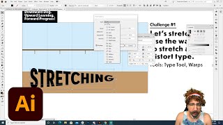 Illustrator Daily Creative Challenge - Stretch Type | Adobe Creative Cloud
