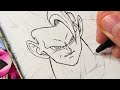 asmr drawing goku super saiyan 3 dragon ball z wyrich asmr goku