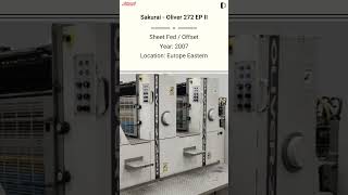 Used Sheet Fed / Offset | Sakurai - Oliver 272 EP II Machine for SALE @Machinedalal