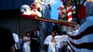 柳川市大和町中島祇園祭り　獅子山　２０１０年