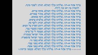 תפילת שחרית - ברכות השחר - נוסח עדות המזרח