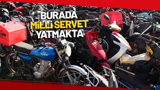 Otopark Değil, Motosiklet Mezarlığı... 12 Yıldır Burada Bekliyorlar