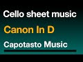 Canon In D - Cello sheet music | Capotasto Music