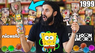 OPENING AND REVIVING $500 OF VINTAGE NICKELODEON AND CARTOON NETWORK SPIN POPS CANDY FROM 1999...
