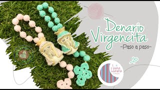 DENARIO VIRGENCITA A CROCHET  -paso a paso-