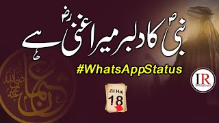 NABI KA DILBAR MERA GHANI HAI (RA), Islamic Whatsapp Status, #Shorts, IR Status