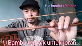 Cara memilih bahan bambu terbaik untuk membuat joran.