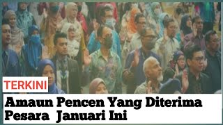 Amaun Pencen Yang Akan Diterima Pesara Januari Ini #pesara  #penyelarasanpencen