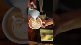 Latte Art Coffee Training  #580 #shorts #youtube #subscribe