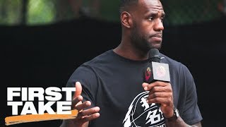 Stephen A. Smith Applauds LeBron James For Speaking Out | Final Take | First Take | ESPN