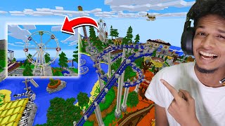 Minecraft : Visiting THe REAL AMUSEMENT PARK !!! Malayalam (Funny Minecraft Mods) PART-1