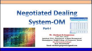 Nigotiated Dealing System (NDS-OM)