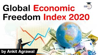 Global Economic Freedom Index 2020 explained - India drops 26 spots to 105th position #UPSC #IAS