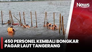 450 Personel Gabungan kembali Dikerahkan Bongkar Pagar Laut Tangerang | iNews Siang | 28/01