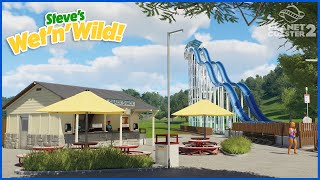 Adding the first slides to my realistic low budget Water Park in Planet Coaster 2 | Wet'n'Wild