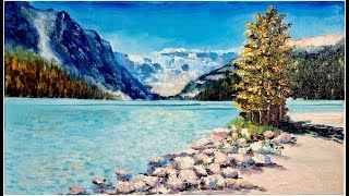 How to paint landscape - Oil paint.