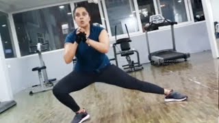 Actress Pragathi Mind Blowing Workout | Pragathi Aunty Latest Gym Video @Tollywoodnewsraja