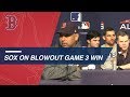 BOS@NYY Gm3: Red Sox talk lopsided win, Holt's cycle