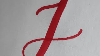 Letter J with Brushpen #brushpen #calligraphy #lettering