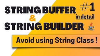StringBuffer and StringBuilder | Powerful than String? | Most Asked Java interview Question (Hindi)