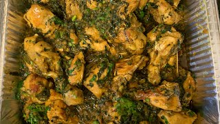 Chicken curry with spinach | চিকেন দিয়ে পালং শাক রান্না | Palong Shak | Bangladeshi Style Spinach