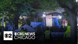 Police disbanding encampments at the University of Chicago