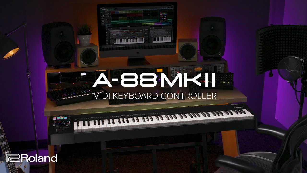 Roland A 88mkii Midi Keyboard Controller Youtube
