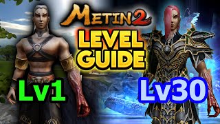 Metin2 ✶ LEVEL-GUIDE: Lv1 bis CL30 ✶ Wo levelt man mit welchem EQ?