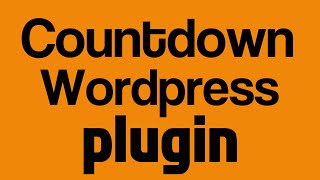 Countdown Wordpress plugin [check it out]