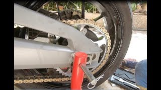 Aprilia Shiver Chain and Sprocket Change ( Part 3)