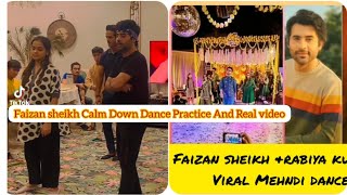 Faizan Sheikh+Rabiya Dance Practice|In Calm Down Baby|Viral Mehndi Dance #faizansheikh #calmdown