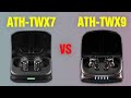 Audio Technica ATH-TWX7 vs Audio Technica ATH-TWX9 | Full Specs Compare Earbuds