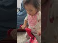 自己玩滑步車 不亦樂乎 前進後退前進後退 baby cute cutebaby 宝宝 可愛い 小公主 嬰兒 滑步車