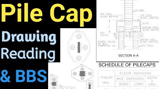 Pile cap Drawing reading | Bar Bending schedule | BBS step by step  | bbs full detail