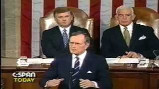 President Bush 1991 Desert Storm Victory Speech to Congress