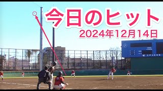 【今日のヒット】今シーズン最終戦！江戸球で会心の柵越えホームラン！！(2024年12月14日)　ダークス