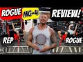 ROGUE FITNESS MG-4CN REVIEW! I put the new MG-4 VS Rep Fitness cambered bar in our garage gym!