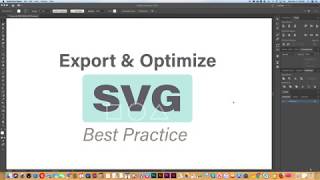 How to export and optimize a SVG graphic