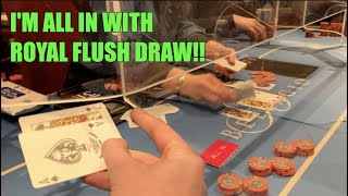 I Have Royal Flush Draw, Wild Opponent Jams!!! Poker Vlog Ep 151