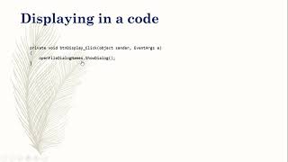 OpenFileDialog and SaveFileDialog