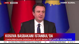 CANLI - Cumhurbaşkanı Erdoğan - Kosova Başbakanı Kurti Ortak Basın Toplantısı