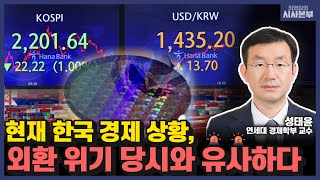 [최영일의 시사본부] 현재 한국 경제 상황, IMF 외환 위기 당시와 유사하다 (십분 인터뷰-성태윤 연세대 경제학부 교수)｜KBS 220928방송