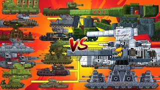 Все Серии Мега Танки vs Мега Босс - Супер Дора, Гибрид Карл-44 и Кв-44 МИНИ / Мультики про танки