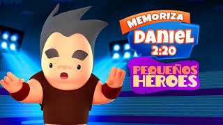 DANIEL 2:20 🙌 💥- BIBLIA PARA NIÑOS - Memoriza la Biblia con Pequeños Héroes para niños